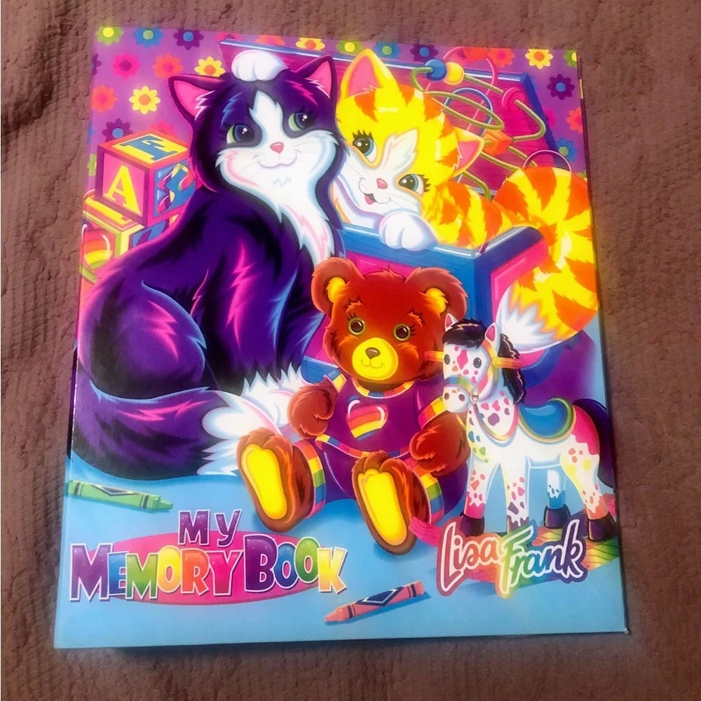 Vintage Lisa Frank Binder 🐱💜🧸🌸🌼🖍️